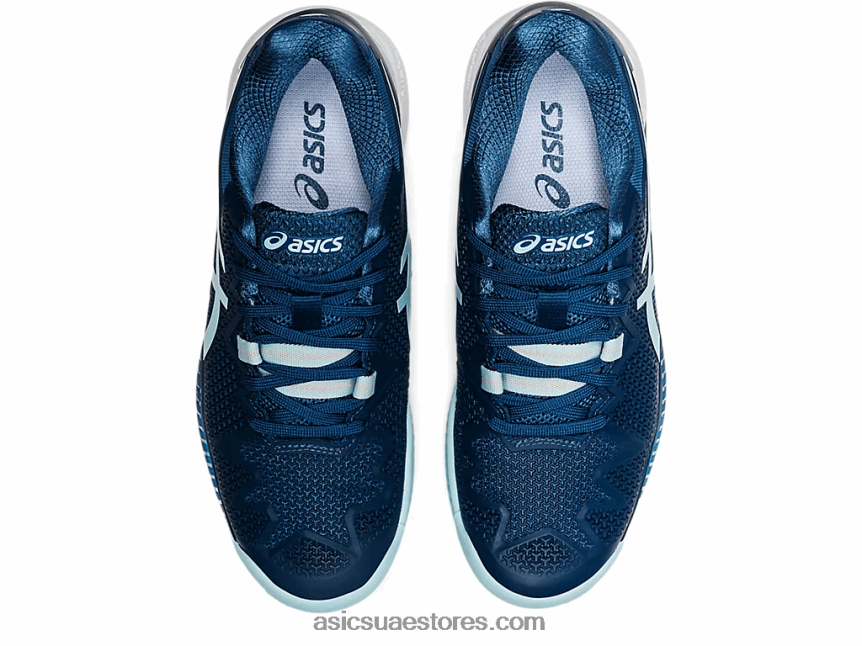 Asics نيلي فاتح / أزرق شفاف هلام القرار 8 الطين 2N24DJ3259