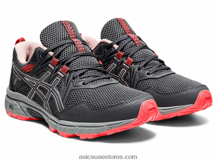 Asics الناقل الرمادي / الخوخ الزنجبيل جل فينشر 8 2N24DJ3429