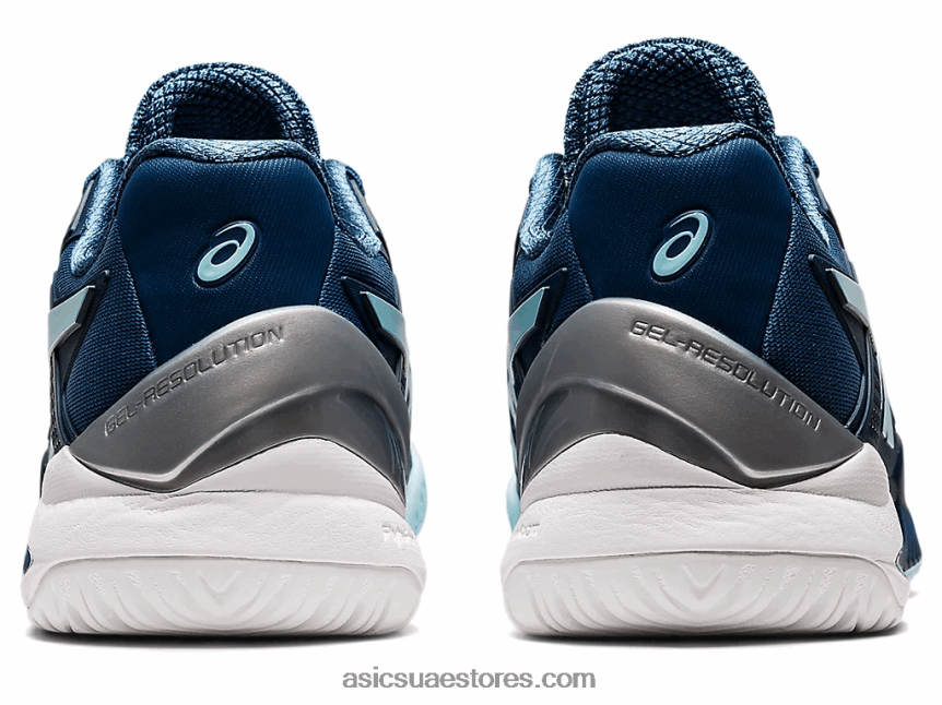 Asics نيلي فاتح / أزرق شفاف دقة هلام 8 واسعة 2N24DJ3521
