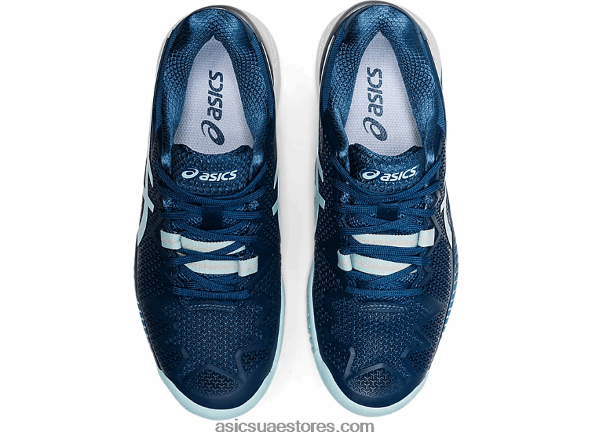 Asics نيلي فاتح / أزرق شفاف دقة هلام 8 واسعة 2N24DJ3521