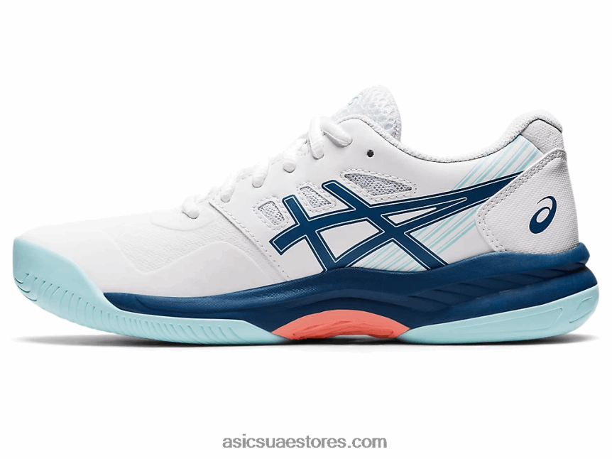 Asics أبيض / نيلي فاتح لعبة جل 8 2N24DJ3532