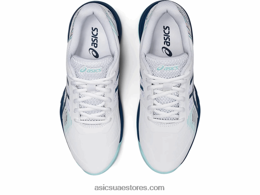 Asics أبيض / نيلي فاتح لعبة جل 8 2N24DJ3532