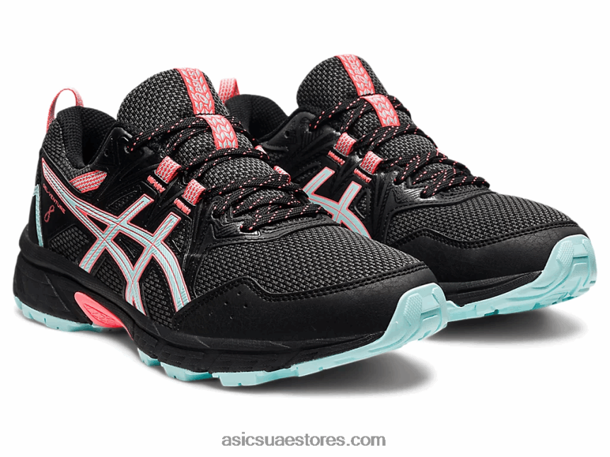 Asics أسود / أزرق واضح جل فينشر 8 عريض 2N24DJ3547