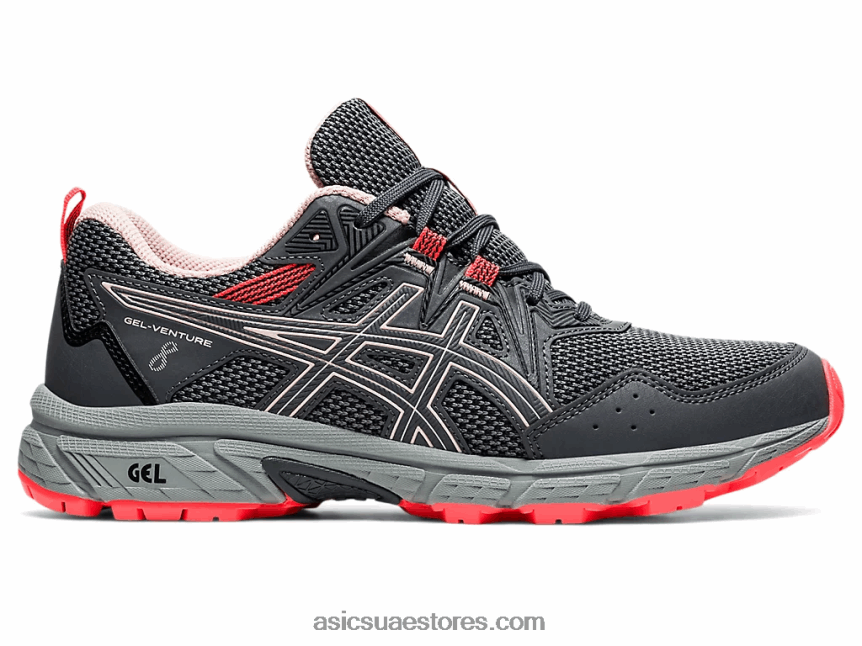 Asics الناقل الرمادي / الخوخ الزنجبيل جل فينشر 8 عريض 2N24DJ3594