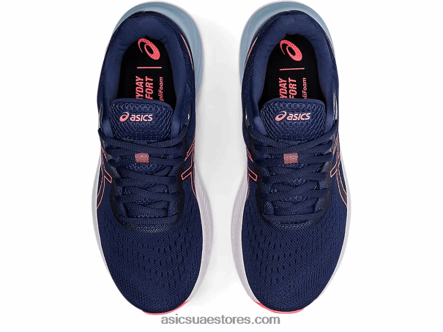 Asics أزرق رعدى / مرجان متوهج جل اكسايت 8 عريض 2N24DJ3595