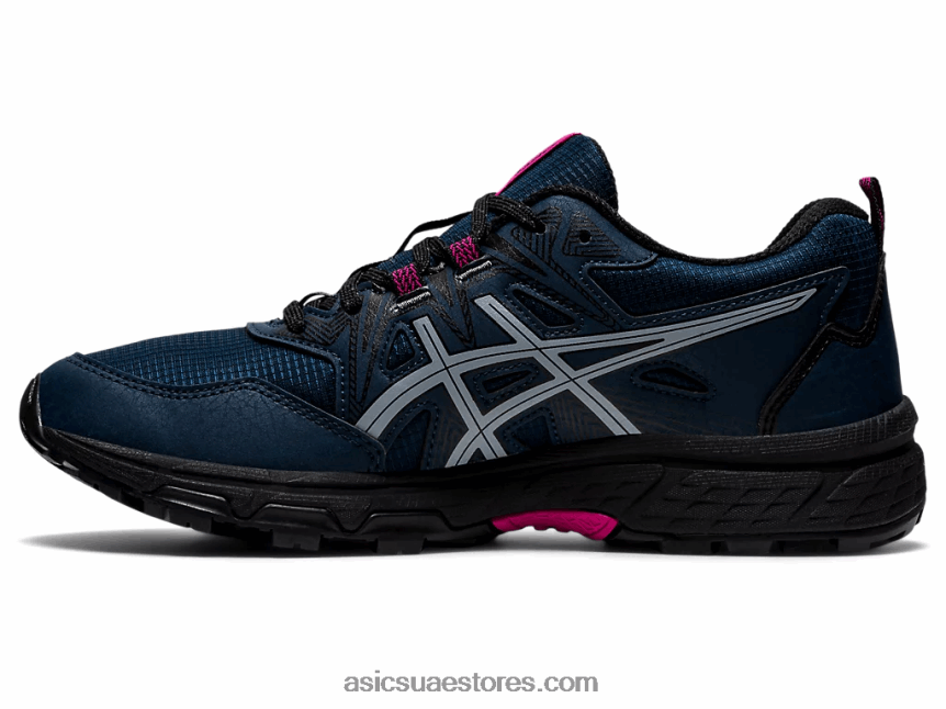 Asics الهذيان الأزرق / الوردي الفرنسي جل فينشر 8 مخرز 2N24DJ3634