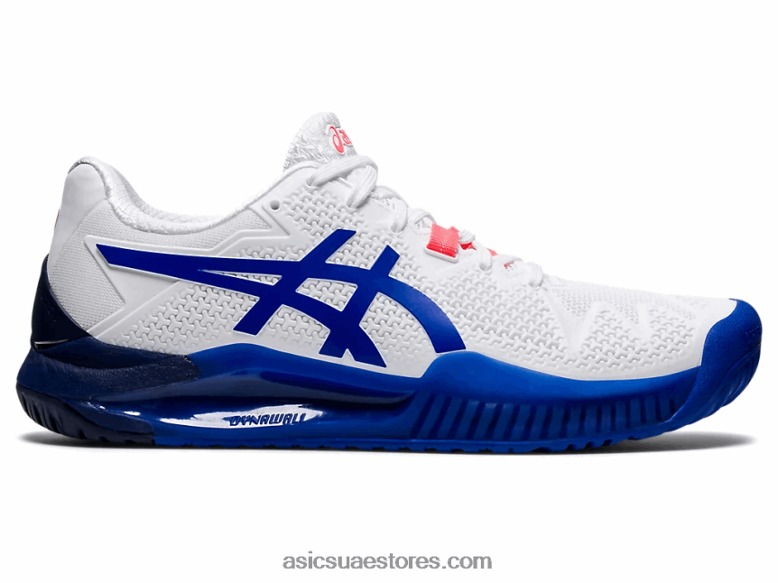 Asics أبيض / لازورد أزرق هلام القرار 8 2N24DJ3867