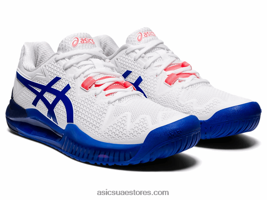 Asics أبيض / لازورد أزرق هلام القرار 8 2N24DJ3867