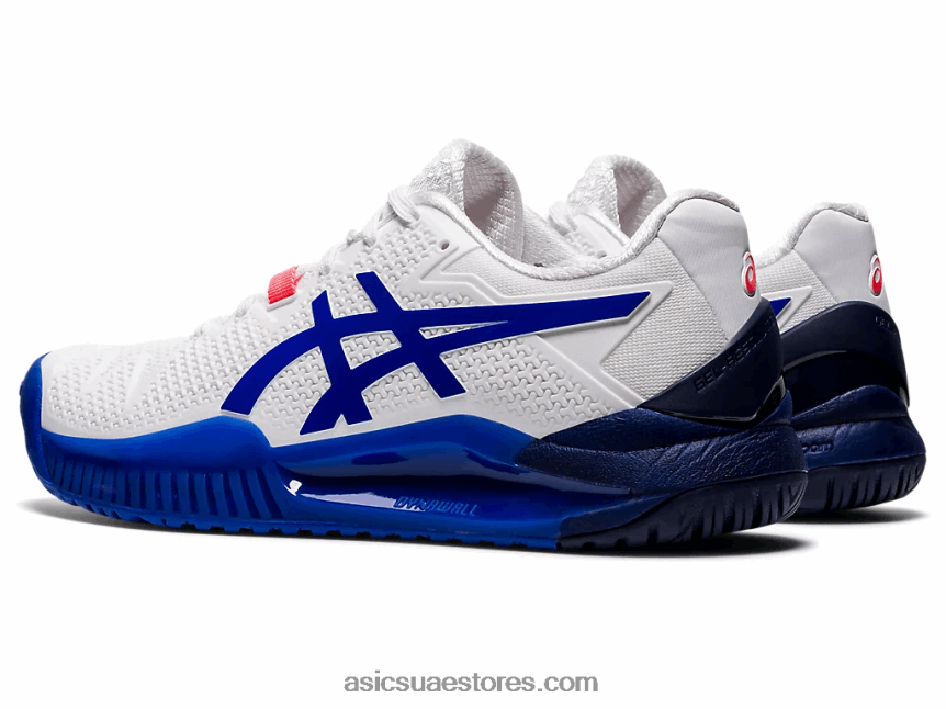 Asics أبيض / لازورد أزرق هلام القرار 8 2N24DJ3867