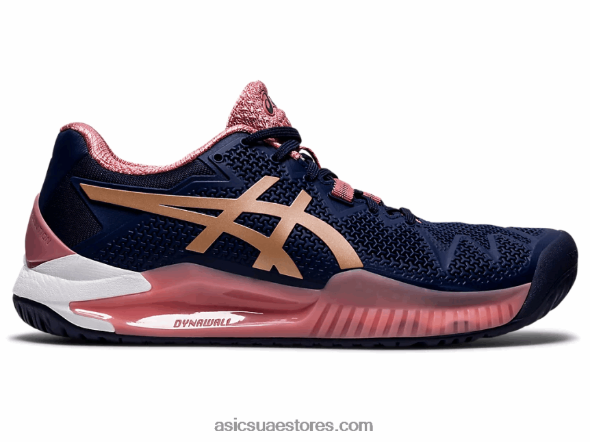 Asics طاووس / ذهب وردي هلام القرار 8 2N24DJ3894