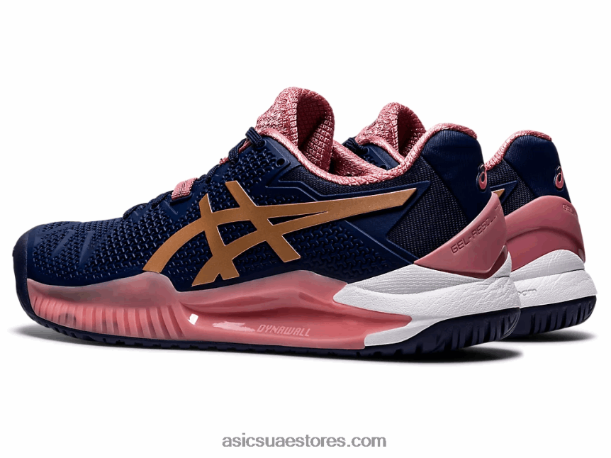 Asics طاووس / ذهب وردي هلام القرار 8 2N24DJ3894