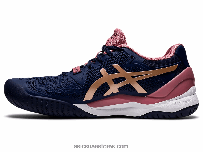 Asics طاووس / ذهب وردي هلام القرار 8 2N24DJ3894