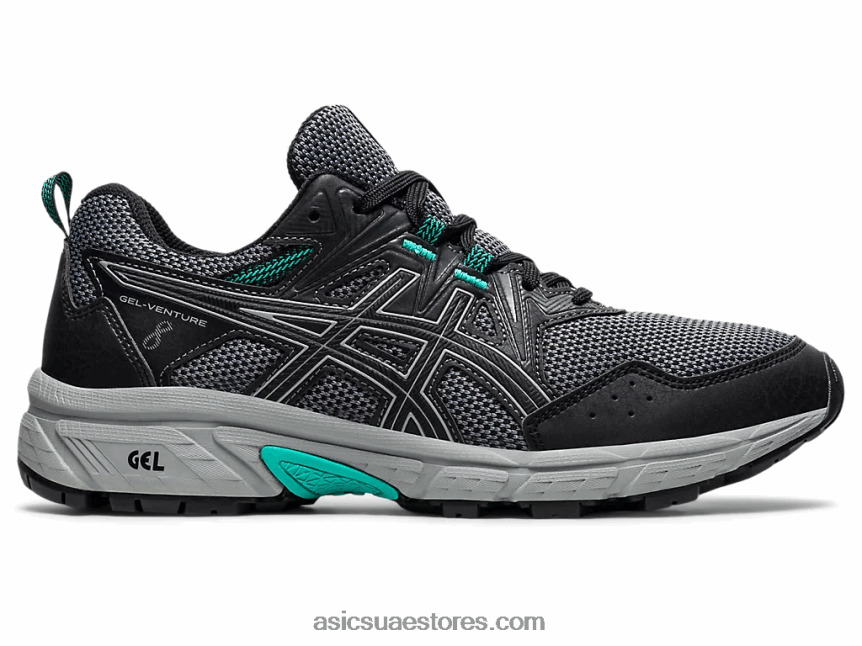 Asics صخرة سوداء / صخرية جل فينشر 8 عريض 2N24DJ3946