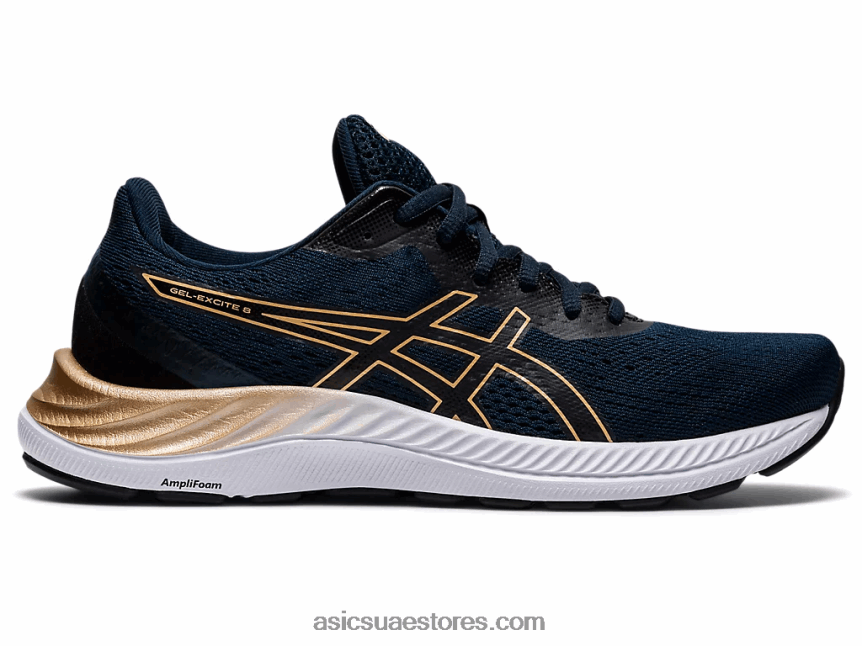 Asics الأزرق الفرنسي / الشمبانيا جل اكسايت 8 2N24DJ4004