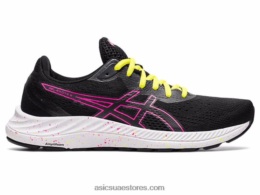 Asics أسود / وردي ساخن جل اكسايت 8 2N24DJ4005