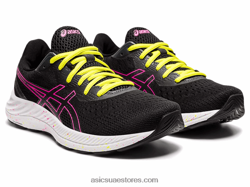 Asics أسود / وردي ساخن جل اكسايت 8 2N24DJ4005
