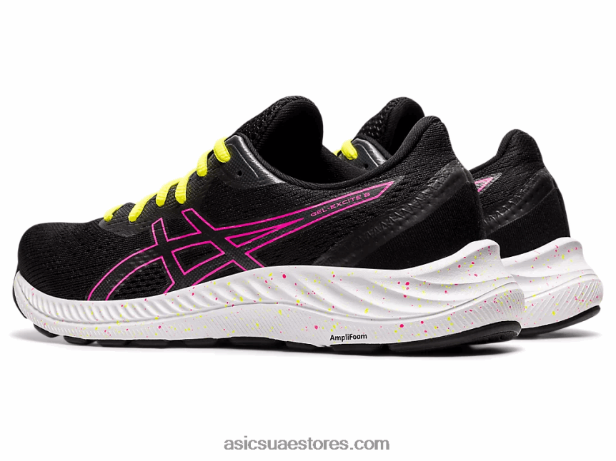 Asics أسود / وردي ساخن جل اكسايت 8 2N24DJ4005