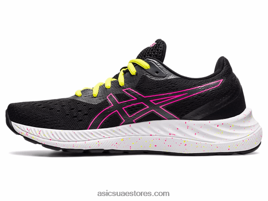 Asics أسود / وردي ساخن جل اكسايت 8 2N24DJ4005