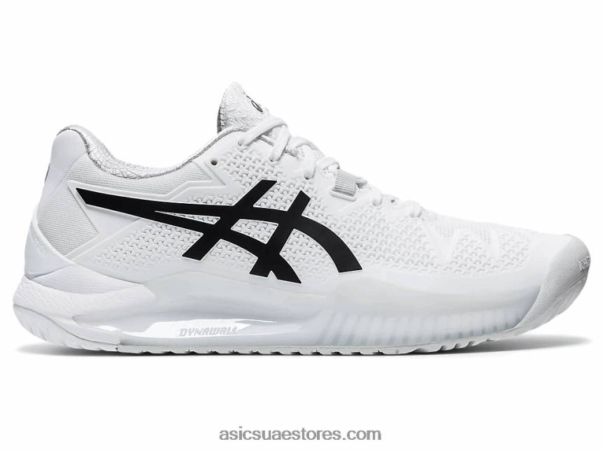 Asics أبيض أسود هلام القرار 8 2N24DJ4152