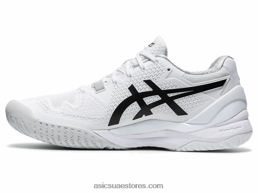 Asics أبيض أسود هلام القرار 8 2N24DJ4152