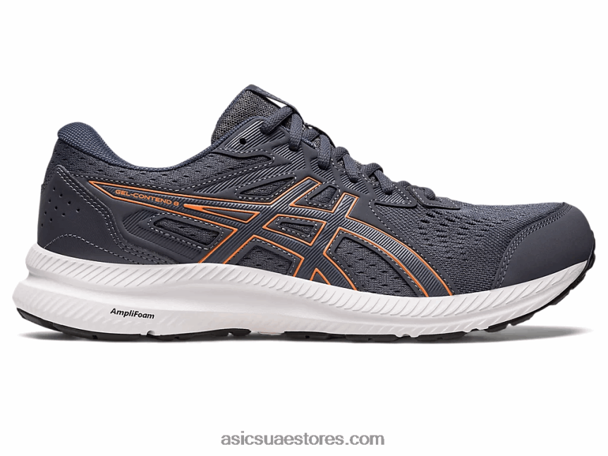 Asics رمادي الناقل / حاضرة جل يحتوي على 8 عريض إضافي 2N24DJ417