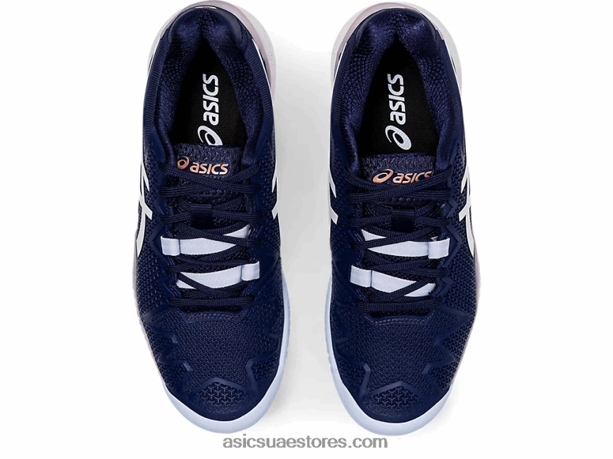 Asics معطف طاووس / أبيض هلام القرار 8 2N24DJ4185