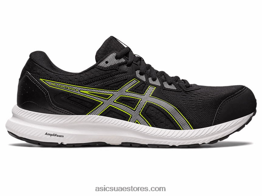 Asics أسود / فضي نقي جل-كونتيند 8 2N24DJ458