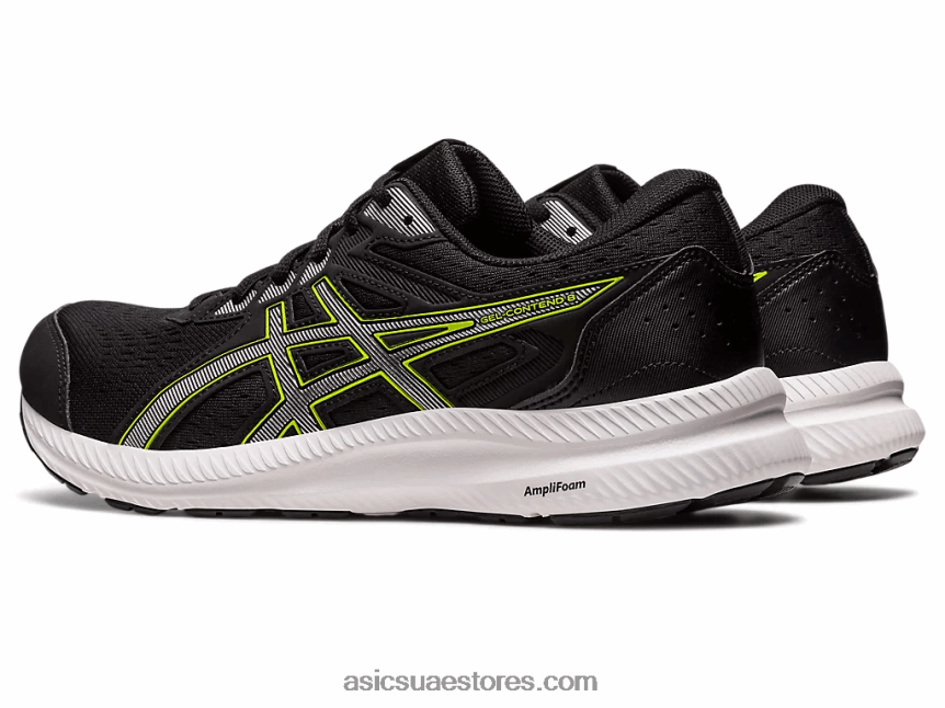 Asics أسود / فضي نقي جل-كونتيند 8 2N24DJ458