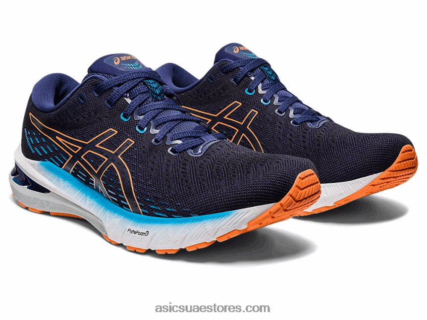 Asics أزرق نيلي / شمس خوخ جل متابعة 8 2N24DJ480