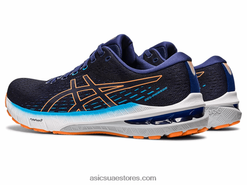Asics أزرق نيلي / شمس خوخ جل متابعة 8 2N24DJ480