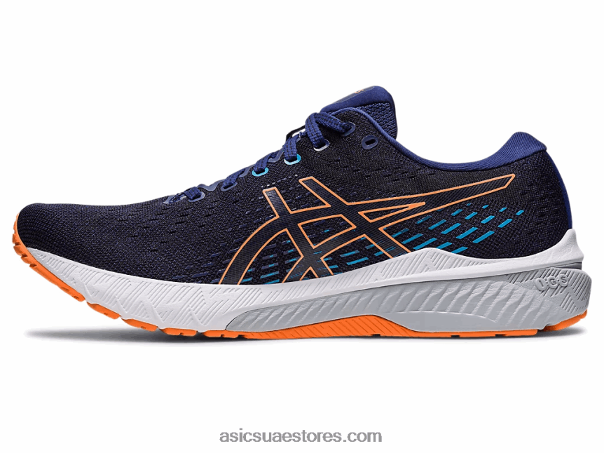 Asics أزرق نيلي / شمس خوخ جل متابعة 8 2N24DJ480