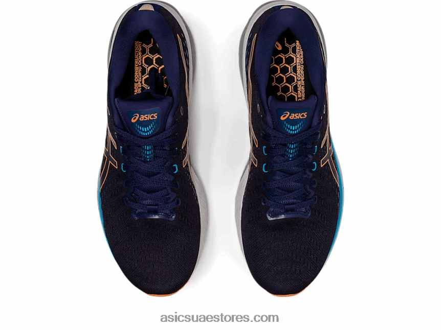 Asics أزرق نيلي / شمس خوخ جل متابعة 8 2N24DJ480