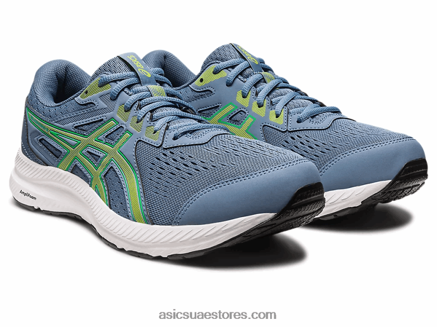 Asics الأزرق الصلب / نكهة الجير جل-كونتيند 8 2N24DJ530
