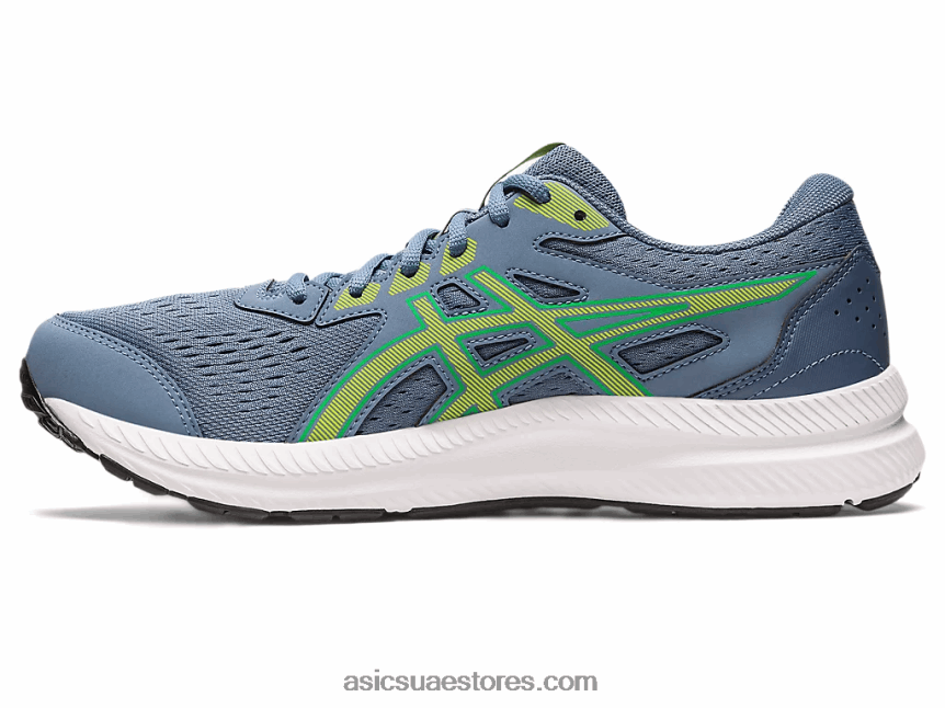 Asics الأزرق الصلب / نكهة الجير جل-كونتيند 8 2N24DJ530