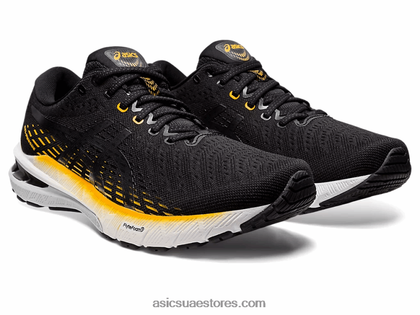 Asics أسود / جونميتال جل متابعة 8 2N24DJ630