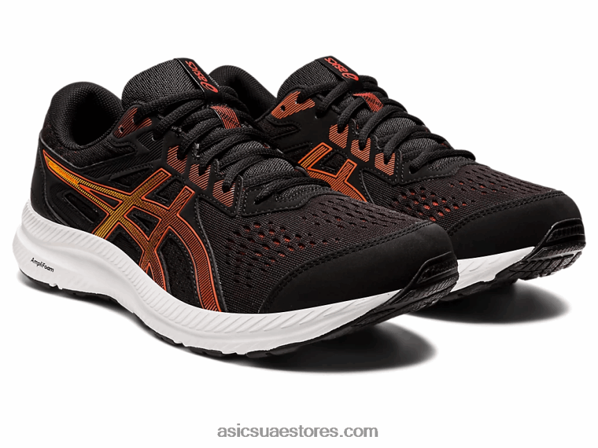 Asics طماطم سوداء / كرزية جل يحتوي على 8 عريض إضافي 2N24DJ717