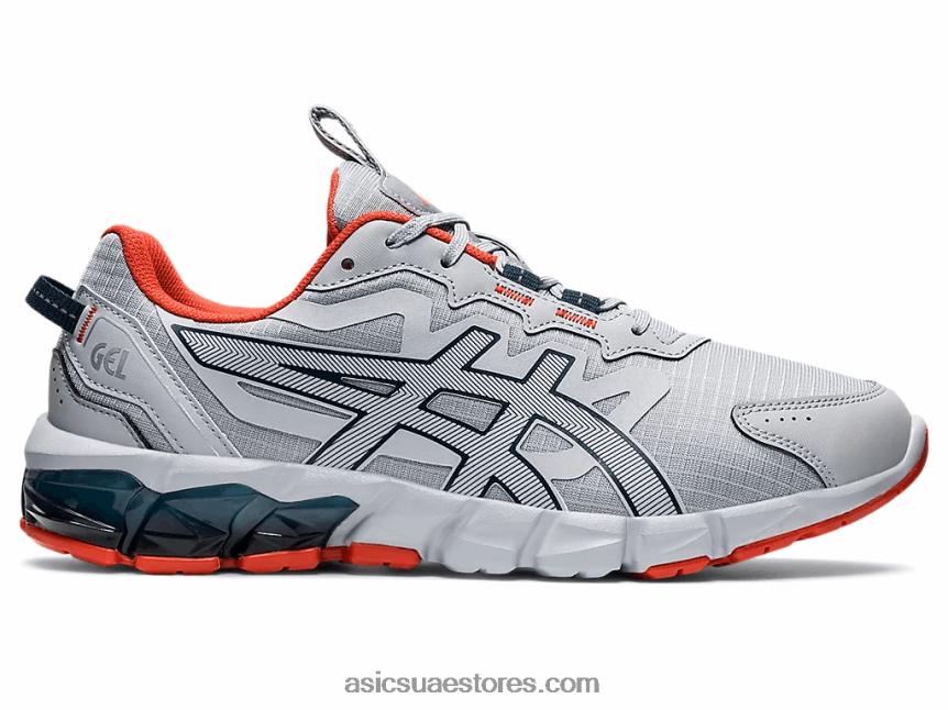 Asics بيدمونت الرمادي / الأزرق الفرنسي جل-كوانتوم 90 2N24DJ1383