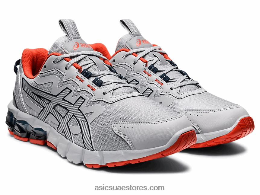 Asics بيدمونت الرمادي / الأزرق الفرنسي جل-كوانتوم 90 2N24DJ1383
