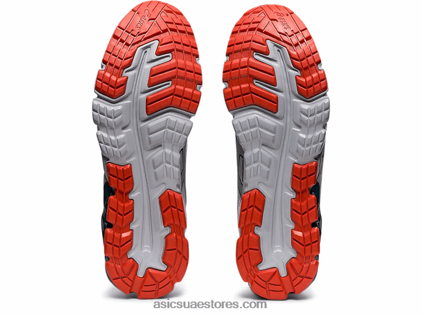 Asics بيدمونت الرمادي / الأزرق الفرنسي جل-كوانتوم 90 2N24DJ1383