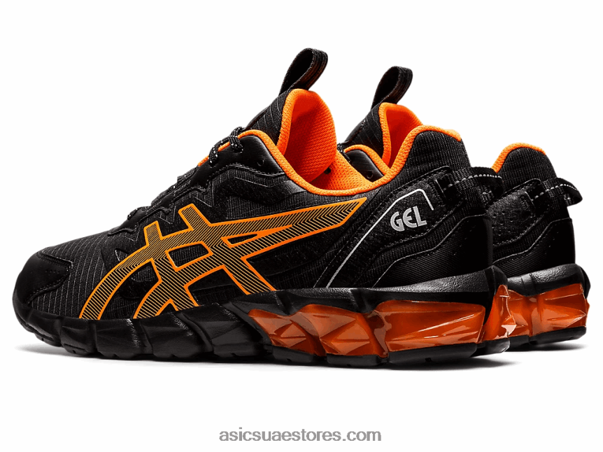 Asics أسود / برتقالي صادم جل-كوانتوم 90 2N24DJ1603