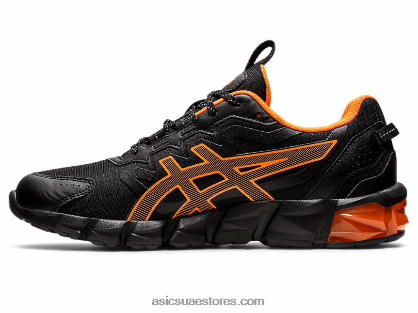 Asics أسود / برتقالي صادم جل-كوانتوم 90 2N24DJ1603