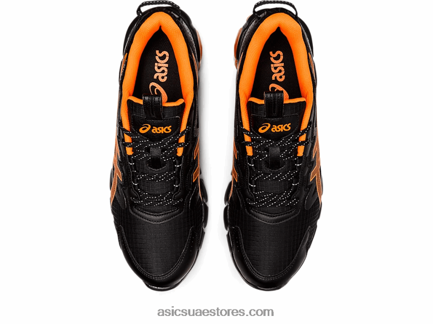 Asics أسود / برتقالي صادم جل-كوانتوم 90 2N24DJ1603