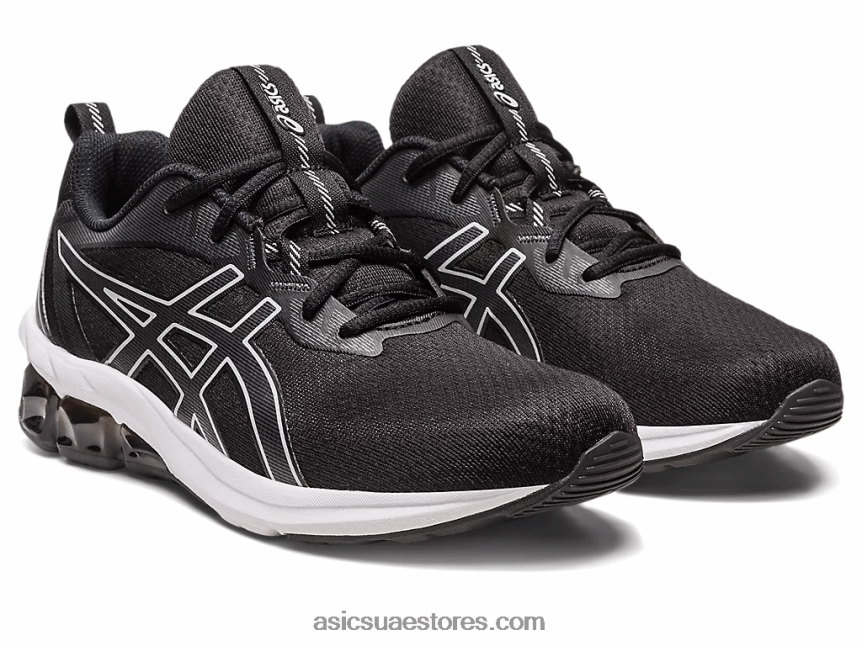 Asics أسود / رمادي متوسط هلام الكم 90 رابعا 2N24DJ2219