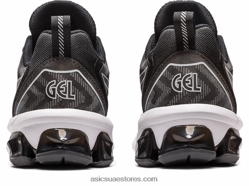 Asics أسود / رمادي متوسط هلام الكم 90 رابعا 2N24DJ2219