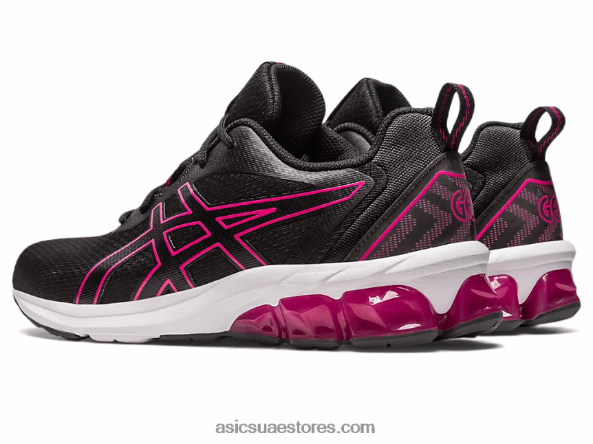 Asics الهذيان الأسود / الوردي هلام الكم 90 رابعا 2N24DJ2227