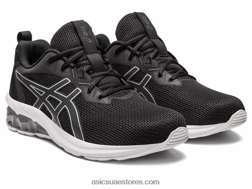 Asics أسود / رمادي حجري هلام الكم 90 رابعا 2N24DJ2231