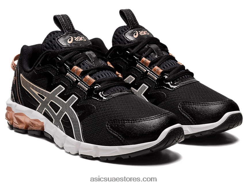 Asics أسود / ذهبي وردي جل-كوانتوم 90 2N24DJ2854