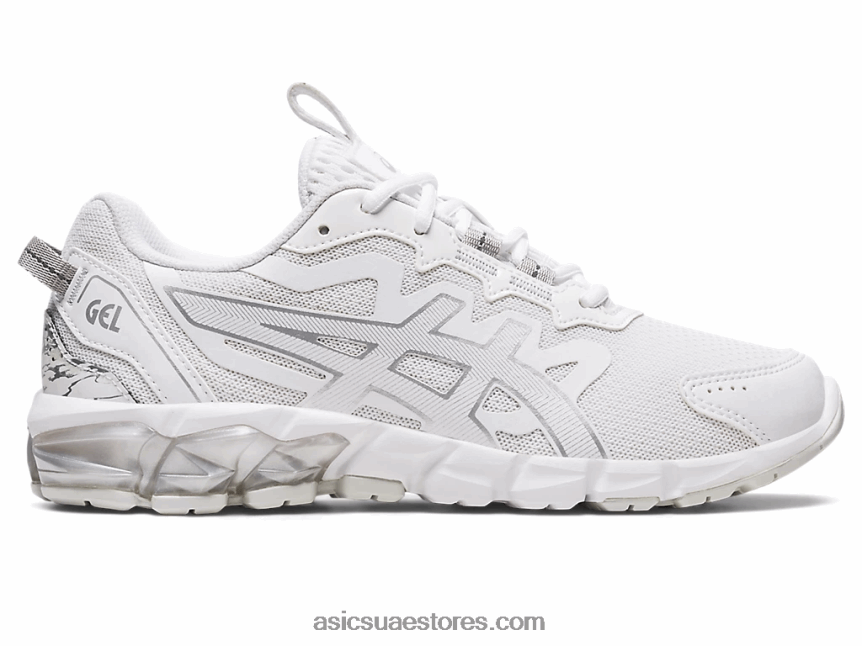 Asics أبيض / فضي نقي جل-كوانتوم 90 2N24DJ2866
