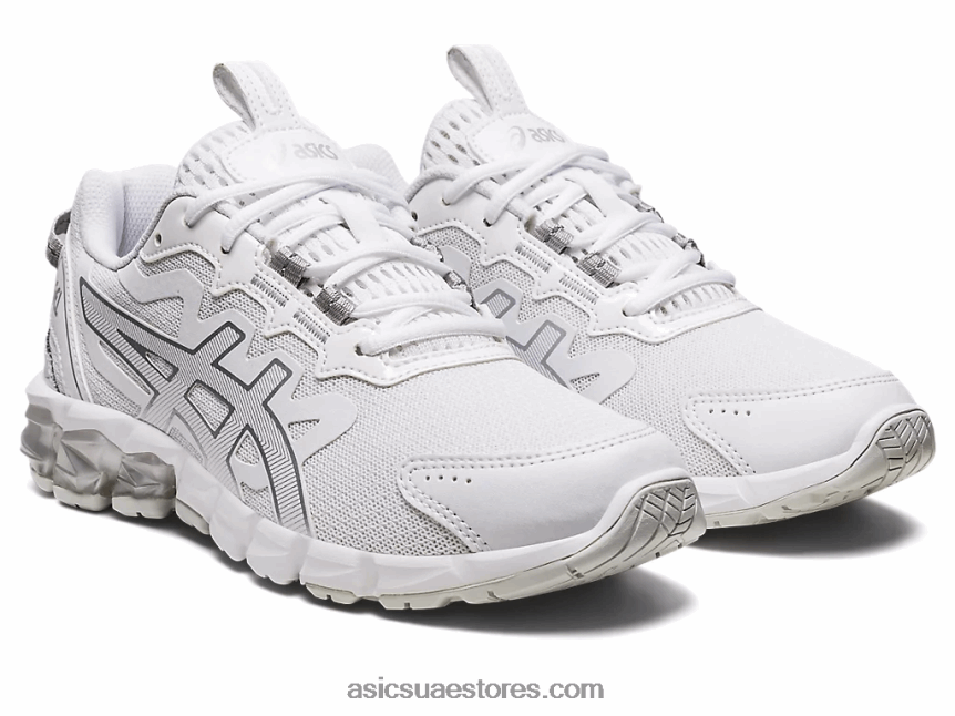 Asics أبيض / فضي نقي جل-كوانتوم 90 2N24DJ2866
