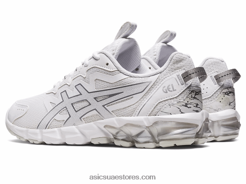 Asics أبيض / فضي نقي جل-كوانتوم 90 2N24DJ2866